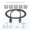 StarTech.com 6 ft. (1.8 m) USB-C - Mini DisplayPort kaabel - 4K 60Hz - Must