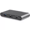 StarTech.com USB-C-dokk – 4K kahe monitori DisplayPort – mini sülearvuti dokkimisjaam – 100 W toiteedastuse läbipääs – GbE, 2-pordiline USB-A-jaotur – USB-tüüpi C mitme pordi adapter – 1 m kaabel