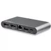StarTech.com USB-C-dokk – 4K kahe monitori DisplayPort – mini sülearvuti dokkimisjaam – 100 W toiteedastuse läbipääs – GbE, 2-pordiline USB-A-jaotur – USB-tüüpi C mitme pordi adapter – 1 m kaabel