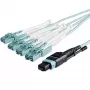 StarTech.com 10m (30ft) MTP(F)/PC kuni 4x LC/PC dupleks-breikout OM3 multi-režiimiga fiiberoptiline kaabel, OFNP Plenum, 40G võrgud, väike sisestuskadu – fiiberhüppaja juhe
