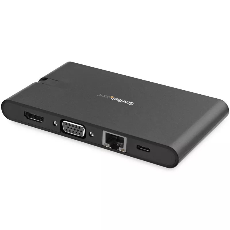 StarTech.com USB-C mitme pordiga adapter – USB USB-C minidokk HDMI 4K või VGA 1080p videoga – 100W toiteedastus, 3 pordiga USB 3.0 jaotur, GbE, SD ja microSD – sülearvuti reisidokk