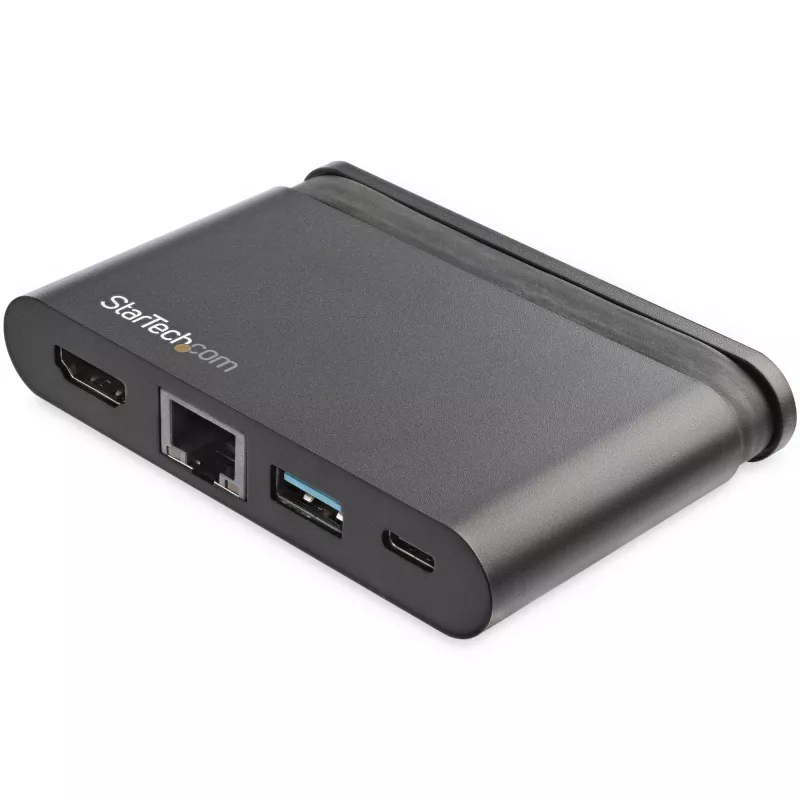 USB-C multipordiadapter – kaasaskantav USB-C dokk, 4K HDMI, 100 W PD 3.0 läbivool, 1x USB-A, 1x USB-C, GbE – Thunderbolt 3 ja USB USB-C sülearvuti reisidokk – Mac ja Windows