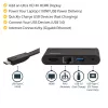 USB-C multipordiadapter – kaasaskantav USB-C dokk, 4K HDMI, 100 W PD 3.0 läbivool, 1x USB-A, 1x USB-C, GbE – Thunderbolt 3 ja USB USB-C sülearvuti reisidokk – Mac ja Windows