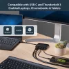 USB-C multipordiadapter – kaasaskantav USB-C dokk, 4K HDMI, 100 W PD 3.0 läbivool, 1x USB-A, 1x USB-C, GbE – Thunderbolt 3 ja USB USB-C sülearvuti reisidokk – Mac ja Windows