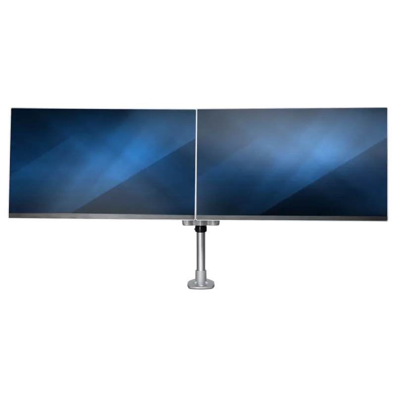 StarTech.com Lauakinnitusega Kahe Monitori Õlg - Premium Liigendatav Monitoriõlg - kuni 30” VESA Kinnitusega Ekraanid - Kõrgusega Reguleeritav Monitorikinnitus - Pööra/Kalluta/Pöörle - Klamber/Läbiviik - Hõbedane