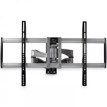StarTech.com Full Motion TV seinakinnitus – vastupidav liigendatud TV seinakinnitusklamber 32-tollistele kuni 75-tollistele (165 naela/75 kg) VESA-ekraanidele – universaalne reguleeritava kalde/pöördega lameekraani käsi – hõbedane