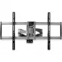 StarTech.com Full Motion TV seinakinnitus – vastupidav liigendatud TV seinakinnitusklamber 32-tollistele kuni 75-tollistele (165 naela/75 kg) VESA-ekraanidele – universaalne reguleeritava kalde/pöördega lameekraani käsi – hõbedane
