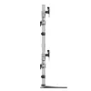 StarTech.com lauaarvuti nelja monitori alus – ergonoomiline VESA 4 monitori käsi (2x2) kuni 32 inch – vabalt seisev liigendatav universaalne postikinnitus – reguleeritav kõrgus/kalle/pööre/rotatsioon – hõbedane