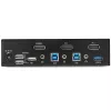 StarTech.com 2-pordiline DisplayPort KVM-lüliti - 4K 60Hz - üks ekraan - kahe pordiga UHD DP 1.2 USB KVM-lüliti integreeritud USB 3.0 jaoturi ja heliga - Dell HP Apple Lenovo - TAA-ühilduv