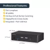StarTech.com 2-pordiline DisplayPort KVM-lüliti - 4K 60Hz - üks ekraan - kahe pordiga UHD DP 1.2 USB KVM-lüliti integreeritud USB 3.0 jaoturi ja heliga - Dell HP Apple Lenovo - TAA-ühilduv
