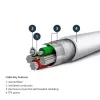StarTech.com 6 jala (2m) vastupidav valge USB-A kuni Lightning kaabel - tugev töökindel aramiidkiust USB Type A kuni Lightning laadimis-/sünkroniseerimisjuhe - Apple MFi sertifitseeritud iPad/iPhone 12