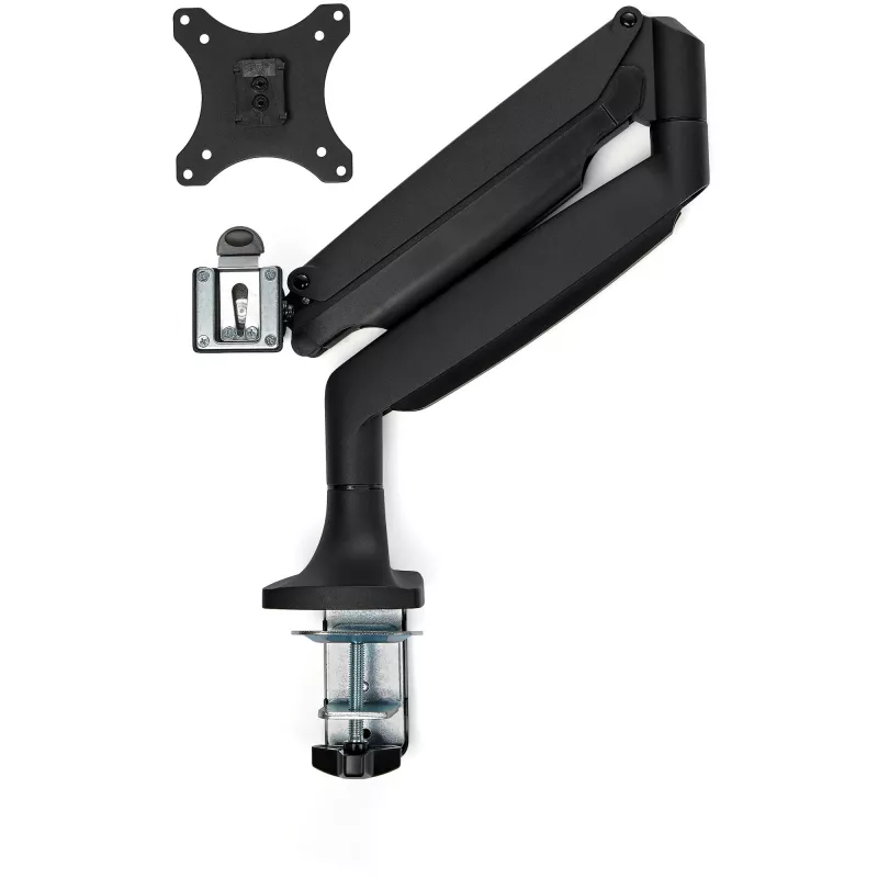StarTech.com lauakinnitusega monitori käsi - tugev ergonoomiline VESA monitori käsi - ühe 9 kg ekraani jaoks - täisliigutatav, kõrguse reguleerimisega, liigendatav - alumiiniumist - C-klamber/läbiviigukinnitus - must