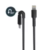 StarTech.com 3 jalga (1 m) vastupidav must USB-A–Lightning-kaabel – tugev vastupidav aramiidkiust USB-tüüp A – Lightning-laadimis-/sünkroonimisjuhe – Apple MFi sertifitseeritud iPad/iPhone 12
