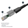 StarTech.com 3 jalga (1 m) vastupidav must USB-A–Lightning-kaabel – tugev vastupidav aramiidkiust USB-tüüp A – Lightning-laadimis-/sünkroonimisjuhe – Apple MFi sertifitseeritud iPad/iPhone 12