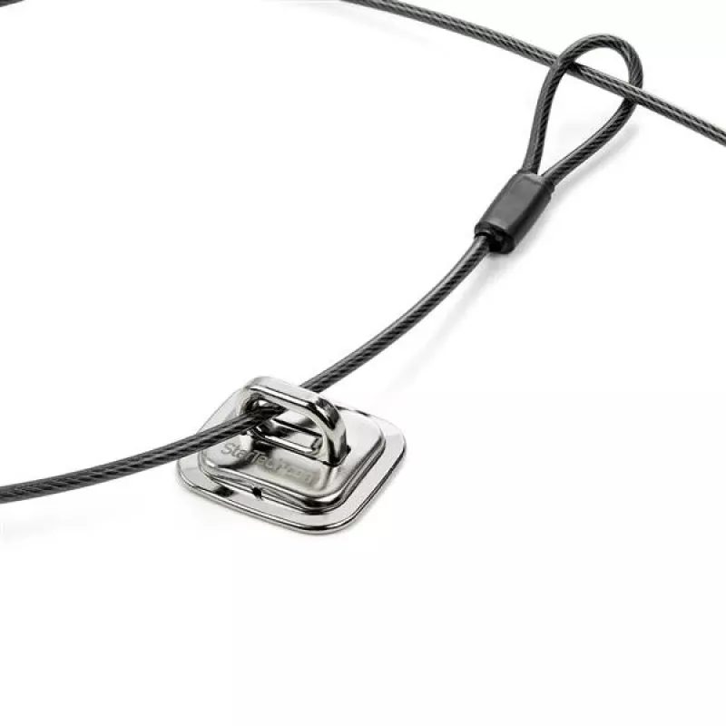 StarTech.com sülearvuti kaabliluku kinnitus - tsinksulam, kinnitus, hõbedane, 1 tk, teras, 44 mm, 45,8 mm
