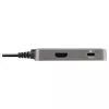 StarTech.com USB-C multipordiadapter – USB-C, 4K 60 Hz HDMI 2.0, 100 W toiteedastus läbivooluga – 3 pordiga 10 Gbps USB-jaotur – kaasaskantav USB USB-C mini dokkimisjaam – 10 inch (25 cm) kaabel