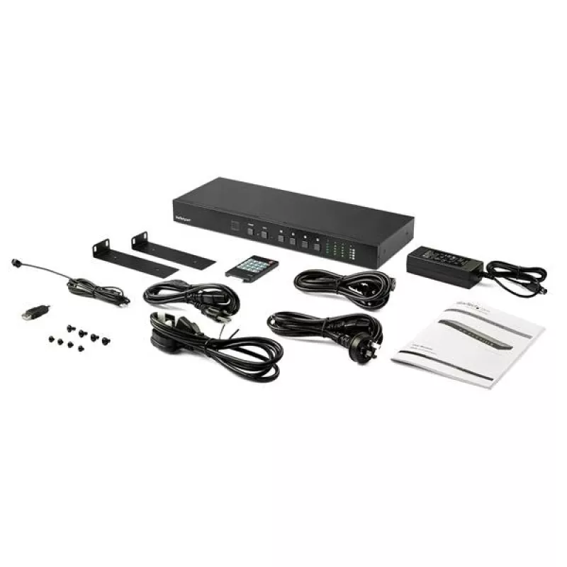 StarTech.com 4x4 HDMI maatrikslüliti heli ja Etherneti juhtimisega – 4K 60Hz
