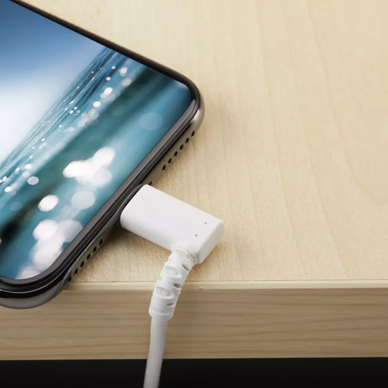 StarTech.com 3 jalga (1m) vastupidav USB-A – Lightning kaabel – valge 90° paremnurkne tugev vastupidav aramiidkiust USB-A – Lightning laadimis-/sünkroonimisjuhe – Apple MFi sertifitseeritud – iPhone