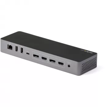 StarTech.com USB-C-dokkimisjaam Macbook Pro/Air-M1/M2/M3/M4 jaoks, Thunderbolt-ühilduv, HDMI/DisplayPort, kahe monitori 4K 60Hz/üks 8K, USB USB-C sülearvuti dokk, 96W toiteedastus, USB 10Gbps