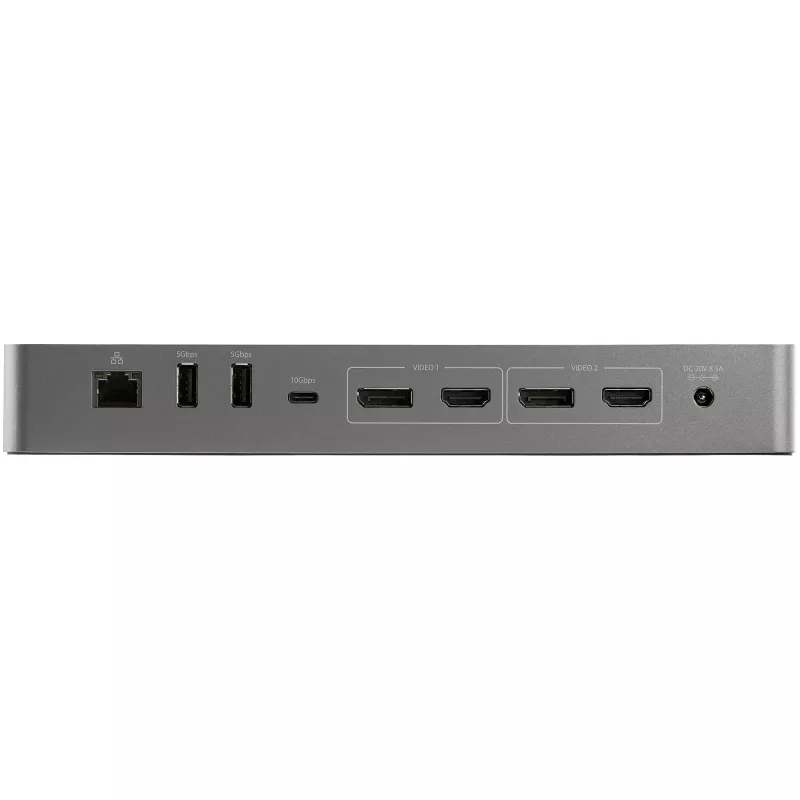 StarTech.com USB-C-dokkimisjaam Macbook Pro/Air-M1/M2/M3/M4 jaoks, Thunderbolt-ühilduv, HDMI/DisplayPort, kahe monitori 4K 60Hz/üks 8K, USB USB-C sülearvuti dokk, 96W toiteedastus, USB 10Gbps