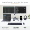 StarTech.com USB-C-dokkimisjaam Macbook Pro/Air-M1/M2/M3/M4 jaoks, Thunderbolt-ühilduv, HDMI/DisplayPort, kahe monitori 4K 60Hz/üks 8K, USB USB-C sülearvuti dokk, 96W toiteedastus, USB 10Gbps