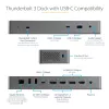 StarTech.com USB-C-dokkimisjaam Macbook Pro/Air-M1/M2/M3/M4 jaoks, Thunderbolt-ühilduv, HDMI/DisplayPort, kahe monitori 4K 60Hz/üks 8K, USB USB-C sülearvuti dokk, 96W toiteedastus, USB 10Gbps