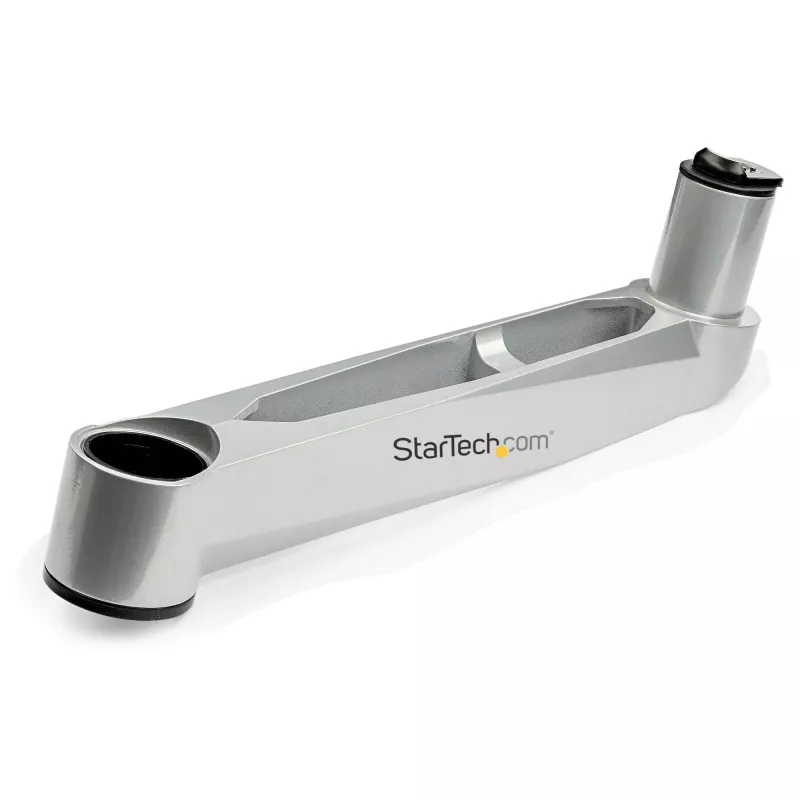 StarTech.com Lauakinnitusega Nelja Monitori Käsi – Premium Liigendatav VESA 4 Monitori Kinnitus 2x2 kuni 30-tolline – Ergonoomiline Kõrgusega Reguleeritav Postikinnitus - Kallutus/Pööramine/Pööramine - C-Klamber/Läbiviik - Hõbedane
