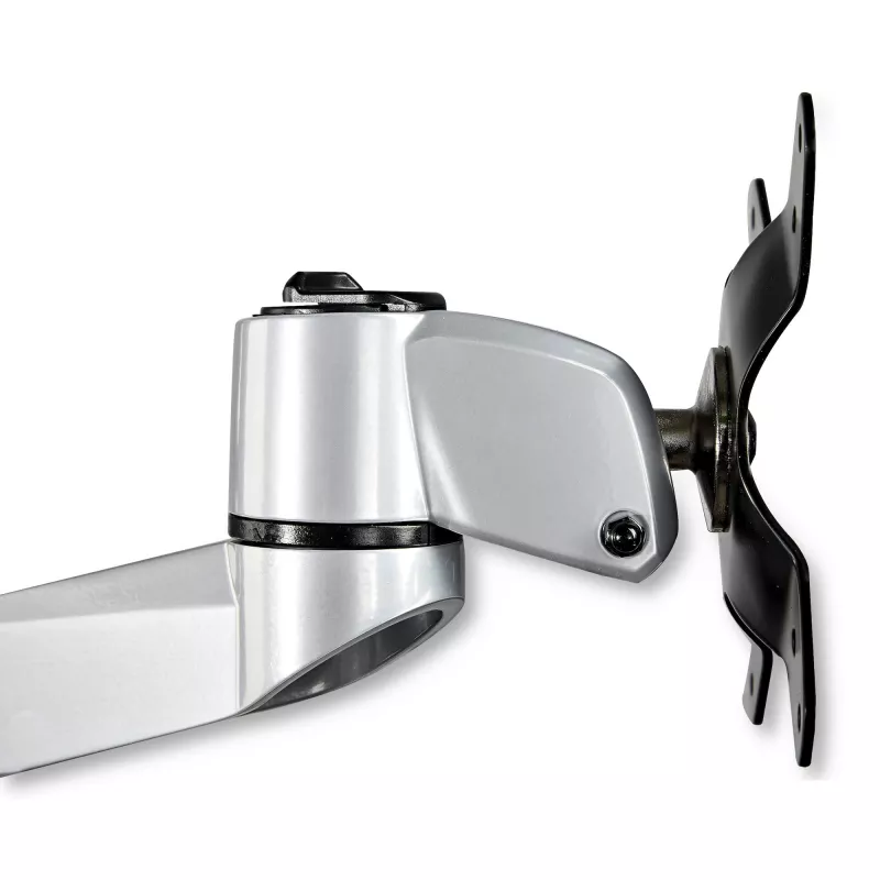 StarTech.com Lauakinnitusega Nelja Monitori Käsi – Premium Liigendatav VESA 4 Monitori Kinnitus 2x2 kuni 30-tolline – Ergonoomiline Kõrgusega Reguleeritav Postikinnitus - Kallutus/Pööramine/Pööramine - C-Klamber/Läbiviik - Hõbedane