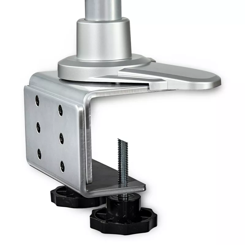 StarTech.com Lauakinnitusega Nelja Monitori Käsi – Premium Liigendatav VESA 4 Monitori Kinnitus 2x2 kuni 30-tolline – Ergonoomiline Kõrgusega Reguleeritav Postikinnitus - Kallutus/Pööramine/Pööramine - C-Klamber/Läbiviik - Hõbedane