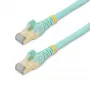 StarTech.com 5m CAT6a Etherneti kaabel - 10 Gigabit varjestatud takistuseta RJ45 100W PoE ühendusjuhe - 10GbE STP võrgukaabel tõmbetugevdusega - Aqua individuaalselt testitud/juhtmestik on UL sertifitseeritud/TIA