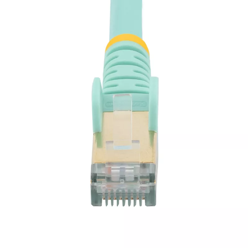 StarTech.com 5m CAT6a Etherneti kaabel - 10 Gigabit varjestatud takistuseta RJ45 100W PoE ühendusjuhe - 10GbE STP võrgukaabel tõmbetugevdusega - Aqua individuaalselt testitud/juhtmestik on UL sertifitseeritud/TIA