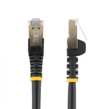 StarTech.com 7m CAT6a võrgukaabel - 10 Gigabit varjestatud konksuvaba RJ45 100W PoE ühendusjuhe - 10GbE STP võrgukaabel tõmbetugevdusega - must, individuaalselt testitud/juhtmestik UL-sertifitseeritud/TIA
