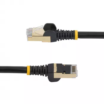 StarTech.com 7m CAT6a võrgukaabel - 10 Gigabit varjestatud konksuvaba RJ45 100W PoE ühendusjuhe - 10GbE STP võrgukaabel tõmbetugevdusega - must, individuaalselt testitud/juhtmestik UL-sertifitseeritud/TIA