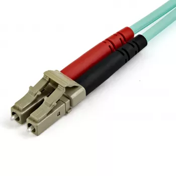 StarTech.com 7m (22ft) LC/UPC to LC/UPC OM3 mitmeelemendiline fiiberoptiline kaabel, täisdupleks 50/125µm tõmblukuga fiiberkaabel, 100G, madal sisestuskadu, LSZH fiiberhüppaja juhe
