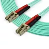 StarTech.com 7m (22ft) LC/UPC to LC/UPC OM3 mitmeelemendiline fiiberoptiline kaabel, täisdupleks 50/125µm tõmblukuga fiiberkaabel, 100G, madal sisestuskadu, LSZH fiiberhüppaja juhe