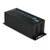 StarTech.com 7-pordiline USB 3.0 jaotur toiteadapteriga – metallist tööstuslik USB-A jaotur ESD ja 350 W liigpingekaitsega – DIN/seinale/lauale paigaldatav – kiire USB 3.2 Gen 1 (5 Gbit/s) jaotur – TAA