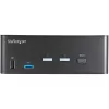 StarTech.com 2-pordiline kahe monitoriga HDMI KVM-lüliti – 4K 60 Hz Ultra HD HDR – lauaarvuti 4K HDMI 2.0 KVM-lüliti 2-pordilise USB 3.0 jaoturi (5 Gbit/s) ja 4x USB 2.0 HID-ga, heli – kiirklahvivahetus – TAA