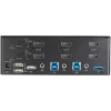 StarTech.com 2-pordiline kahe monitoriga HDMI KVM-lüliti – 4K 60 Hz Ultra HD HDR – lauaarvuti 4K HDMI 2.0 KVM-lüliti 2-pordilise USB 3.0 jaoturi (5 Gbit/s) ja 4x USB 2.0 HID-ga, heli – kiirklahvivahetus – TAA