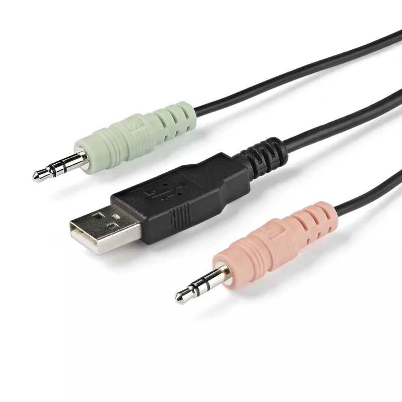 StarTech.com 2-pordine HDMI KVM-lüliti - 4K 60Hz - kompaktne kahe pordiga UHD/Ultra HD USB lauaarvuti KVM-lüliti integreeritud 1,2 m kaablite ja heliga - siini toitega ja kauglülitusega - MacBook ThinkPad