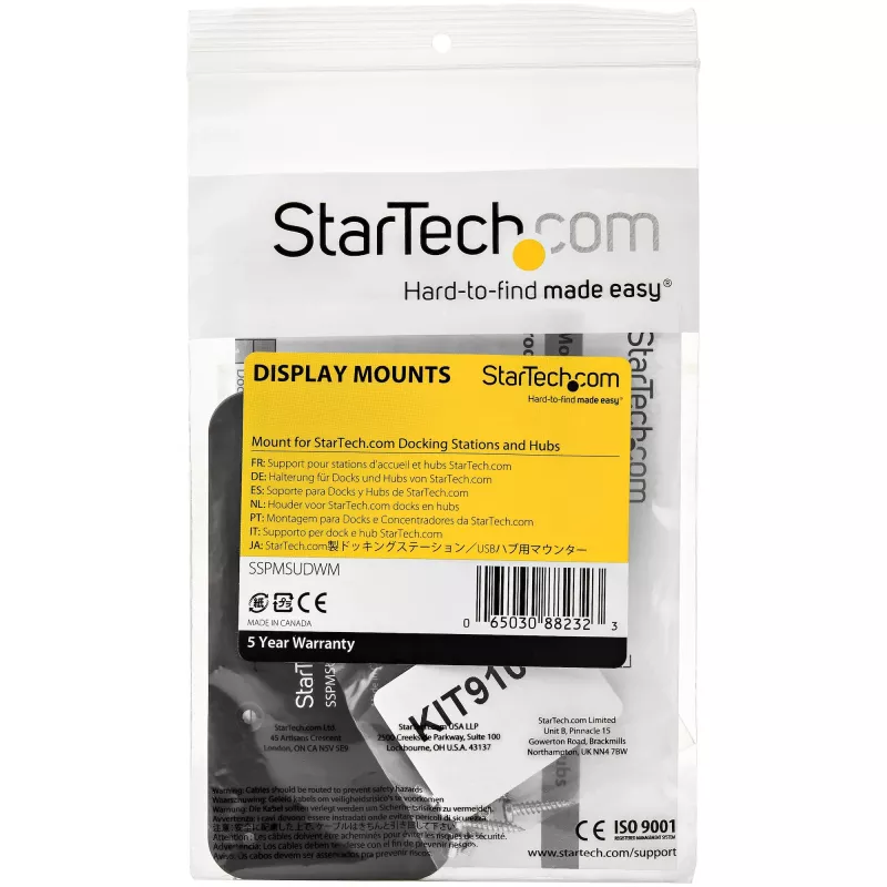 StarTech.com dokkimisjaama kinnitus - terasest, teras, must