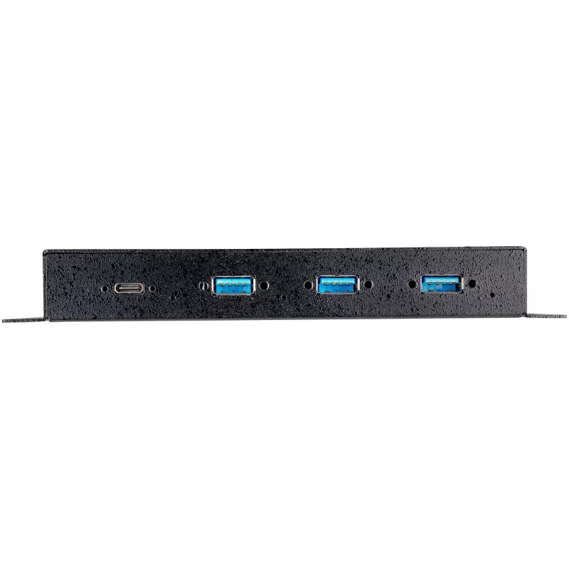 StarTech.com 4-pordiline USB-C jaotur 10 Gbit/s – tööstuslik metallist USB-C jaotur 3x USB-A ja 1x USB-C – ESD- ja liigpingekaitse – USB-C või USB-A host – toitega, monteeritav USB 3.2 Gen 2 jaotur