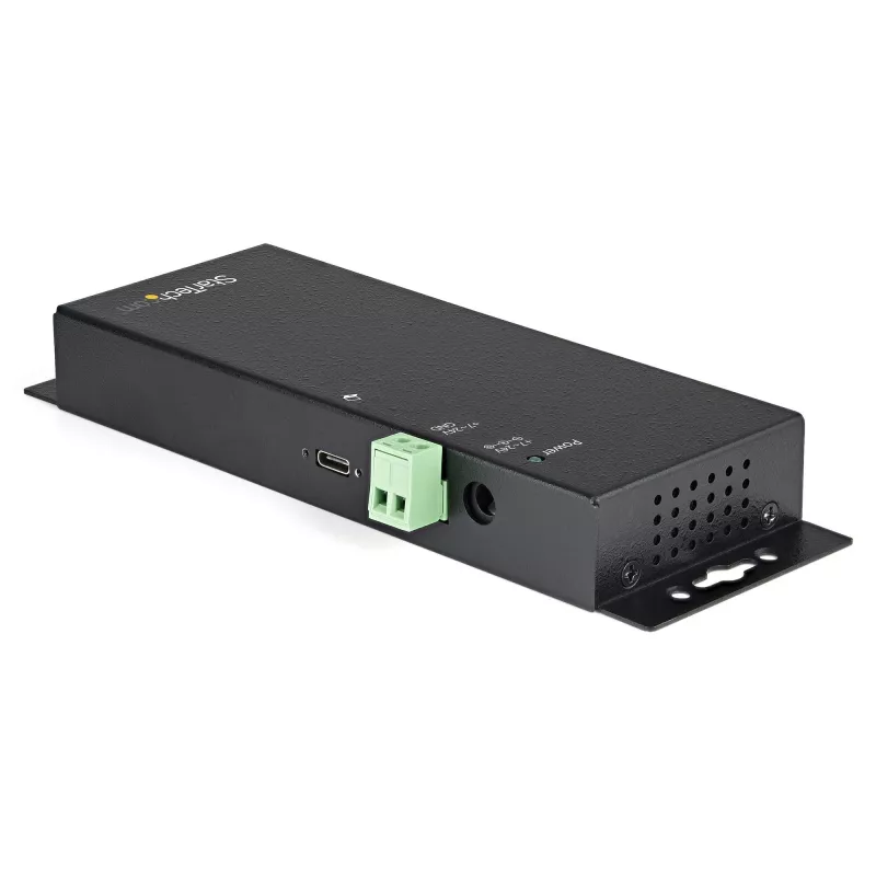 StarTech.com 4-pordiline USB-C jaotur 10 Gbit/s – tööstuslik metallist USB-C jaotur 3x USB-A ja 1x USB-C – ESD- ja liigpingekaitse – USB-C või USB-A host – toitega, monteeritav USB 3.2 Gen 2 jaotur