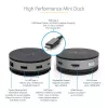 StarTech.com USB-C mitme pordiga adapter – USB 3.1 Gen 2 10 Gbit/s USB-C minidokk, 4K 60 Hz HDMI/DisplayPort või 1080p VGA, 75 W PD läbipääs, 3 pordiga USB-jaotur, GbE – mobiilne dokkimisjaam