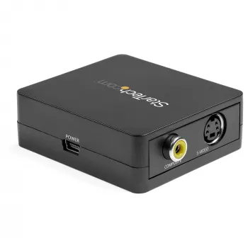 StarTech.com VGA-RCA ja S-Video muundur – USB-toide, aktiivne videomuundur, must, CE, FCC, REACH, 1920 x 1080 pikslit, 640 x 480,1920 x 1080 pikslit, 60 Hz