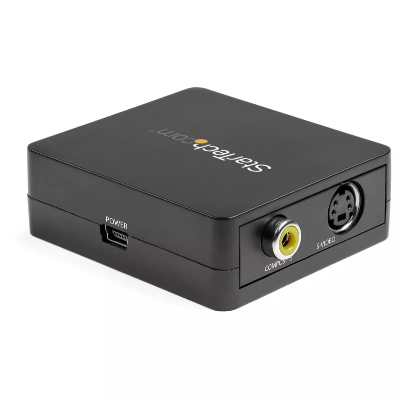 StarTech.com VGA-RCA ja S-Video muundur – USB-toide, aktiivne videomuundur, must, CE, FCC, REACH, 1920 x 1080 pikslit, 640 x 480,1920 x 1080 pikslit, 60 Hz