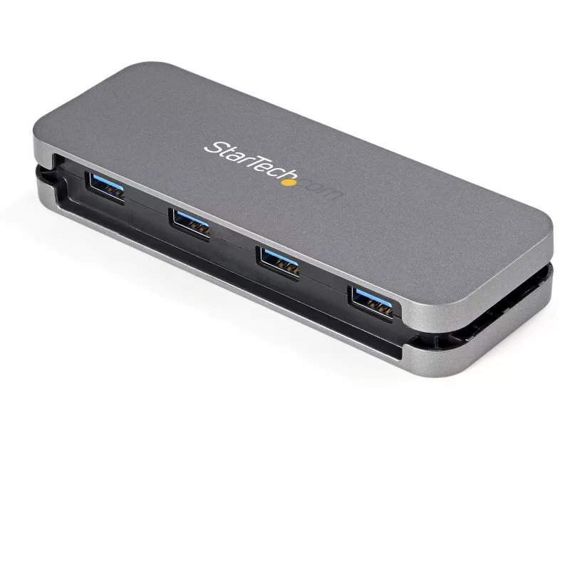 StarTech.com ~4-pordiline USB-C-jaotur - 4x USB-A - USB 3.0 USB-C-jaotur - USB 3.2 Gen 1 (5 Gbit/s) - siiniga toitega kaasaskantav sülearvuti USB-C–USB-A-adapterjaotur - 11,2-tolline (28,5 cm) kaabel koos kaablihaldusega