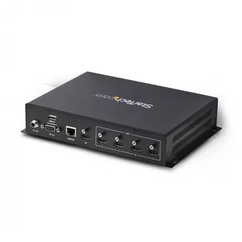 StarTech.com 2x2 HDMI videoseina kontroller – 4K 60Hz HDMI 2.0 videosisend 4x 1080p väljundisse – videoseina protsessor mitme ekraani kuvamiseks – videoseina jaotur – RS232/Ethernet juhtimine