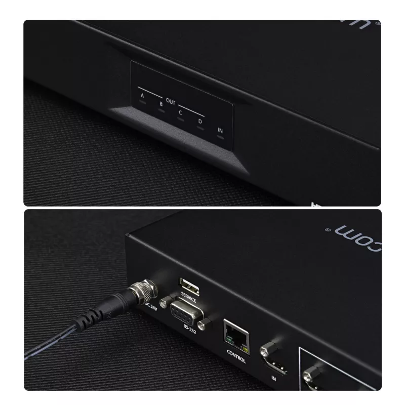 StarTech.com 2x2 HDMI videoseina kontroller – 4K 60Hz HDMI 2.0 videosisend 4x 1080p väljundisse – videoseina protsessor mitme ekraani kuvamiseks – videoseina jaotur – RS232/Ethernet juhtimine