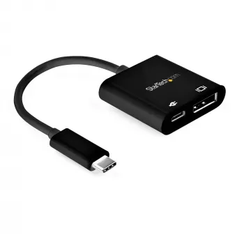 StarTech.com USB-C–DisplayPort-adapter toiteedastusega – 8K 60 Hz / 4K 120 Hz USB USB-C–DP 1.4 videomuundur 60 W PD läbiva laadimisega – HBR3 – Thunderbolt 3 ühilduv