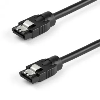 StarTech.com 0,3 m ümmargune SATA-kaabel, 0,3 m, SATA III, SATA 7-kontaktiline, SATA 7-kontaktiline, isane/isane, must